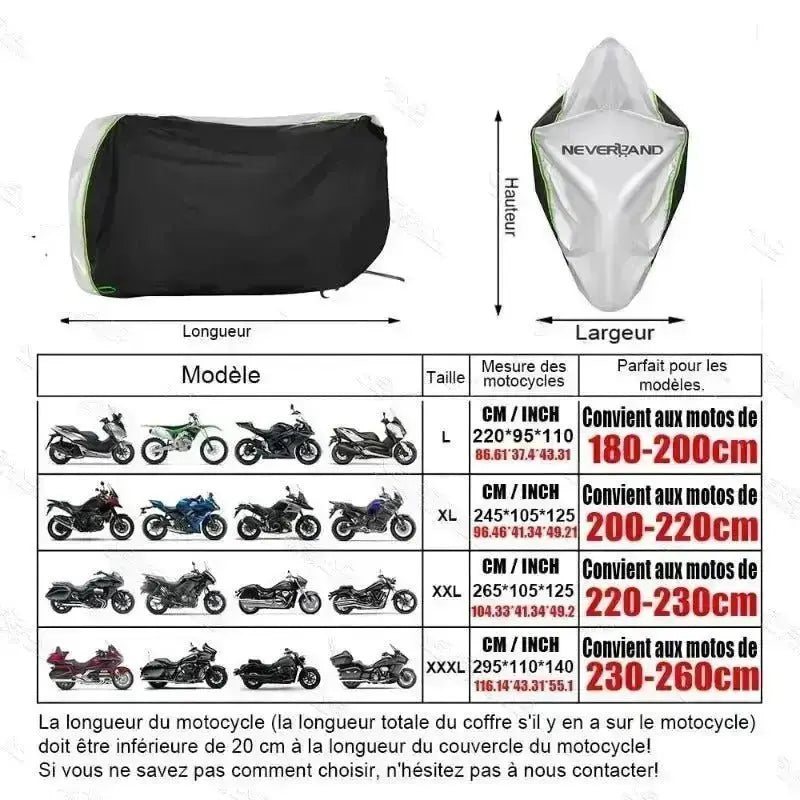 Housse moto extérieur hiver - Le Pratique du Motard