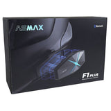 Intercom Moto ASMAX F1 Plus – MESH et Bluetooth 5.3, 10 Pilotes, 15 km, Son HD - LE PRATIQUE DU MOTARD
