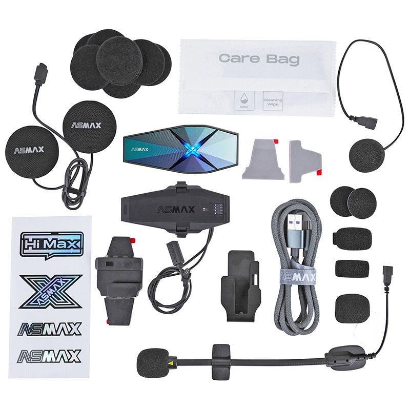 Intercom Moto ASMAX F1 Pro – 10 Pilotes, 15 km, Son HD - LE PRATIQUE DU MOTARD