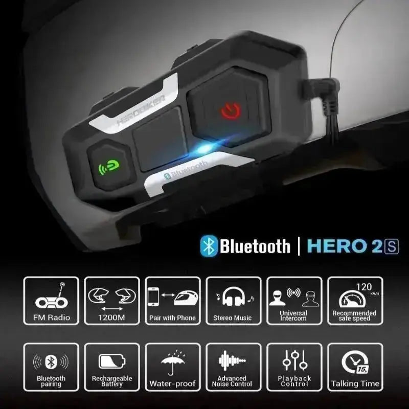 Intercom Casque de moto Bluetooth - Le Pratique du Motard