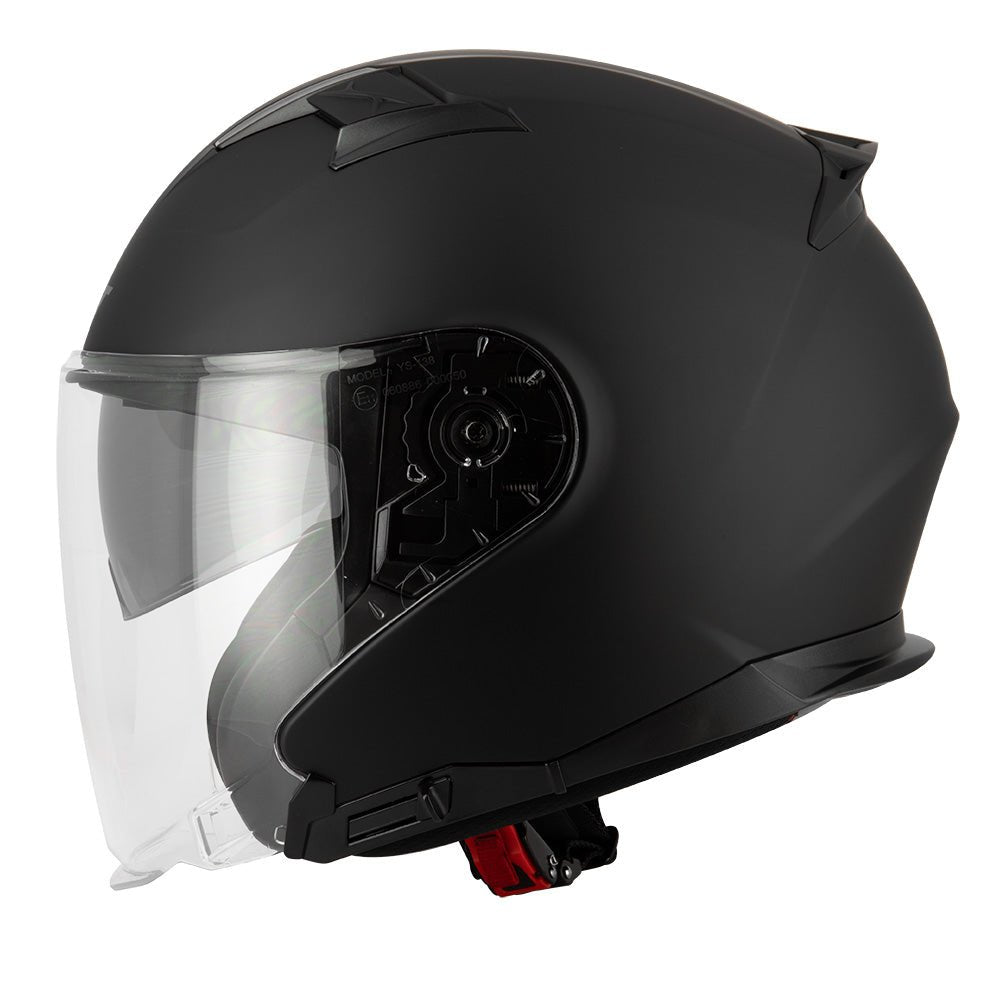 Casque jet Noir mat / Brillant - S771 - LE PRATIQUE DU MOTARD