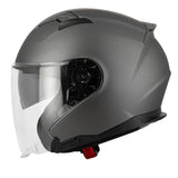 Casque Jet S771 BLAKE – Gris Mat, Écran Solaire Intégré - LE PRATIQUE DU MOTARD