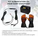 Kit Alimentation 12V pour Gant chauffant sur batterie moto - LE PRATIQUE DU MOTARD