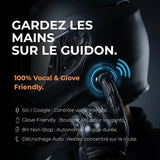 Casque modulable Bluetooth Intégré - Noir Mat - LE PRATIQUE DU MOTARD