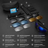 Lunettes Moto Polarisées – Pack Complet 5 Verres Interchangeables | CX5