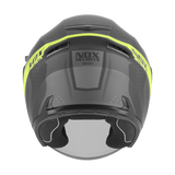 Casque Moto Jet N130 Ekto Noir Mat Jaune Fluo | NOX - LE PRATIQUE DU MOTARD