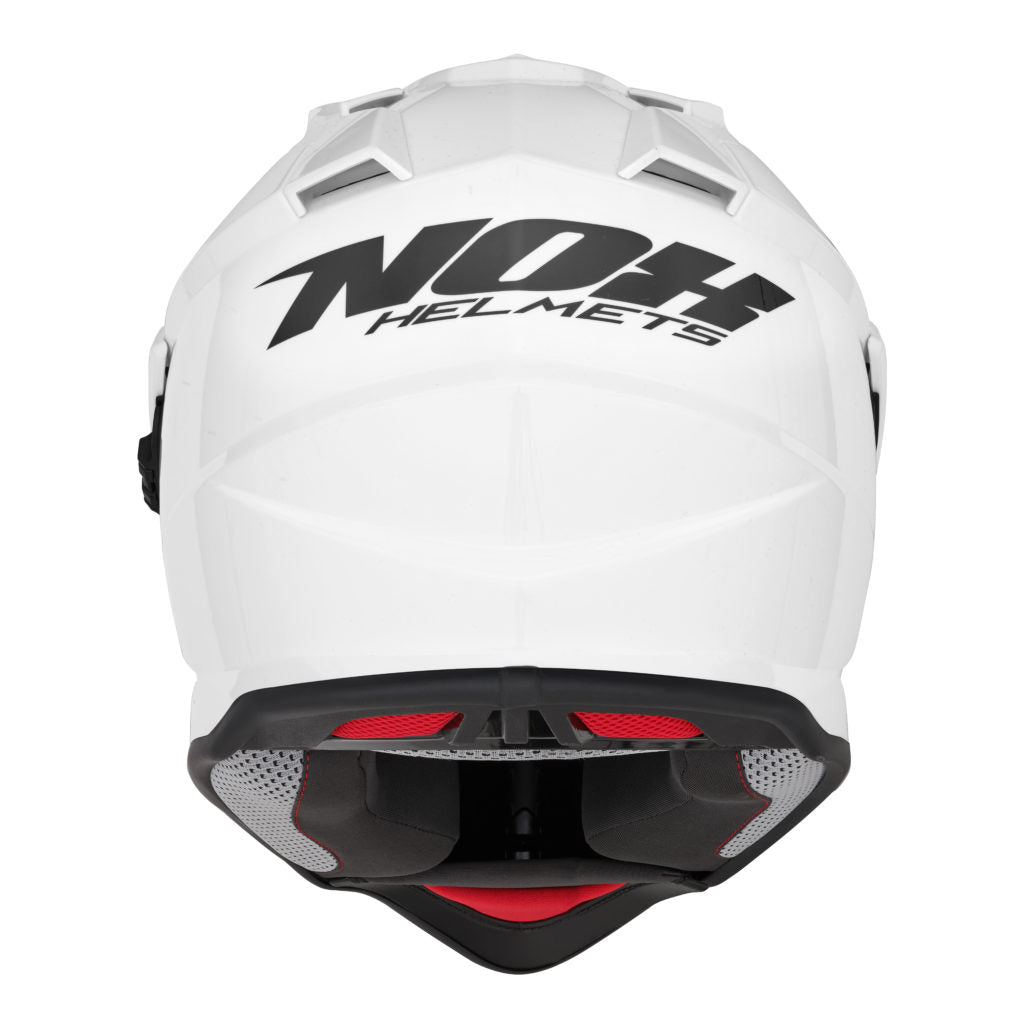 Casque Moto Cross N312 Blanc Perle | NOX - LE PRATIQUE DU MOTARD