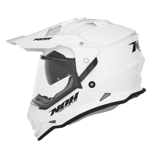 Casque Moto Cross N312 Blanc Perle | NOX - LE PRATIQUE DU MOTARD