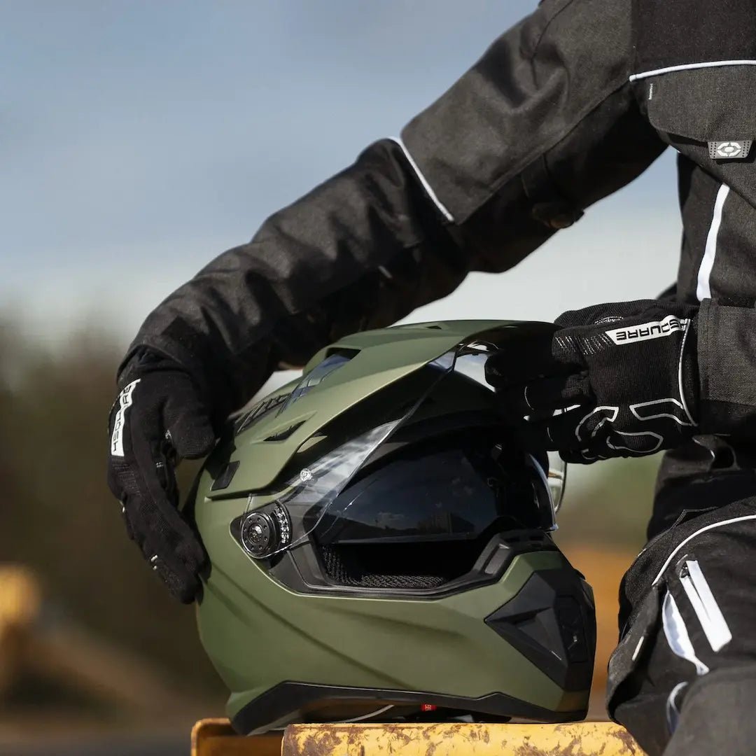Casque Moto Trail N350 Kaki Mat | NOX - LE PRATIQUE DU MOTARD
