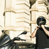 Casque Moto Modulable N968 Shift Noir Mat Argent | NOX - LE PRATIQUE DU MOTARD