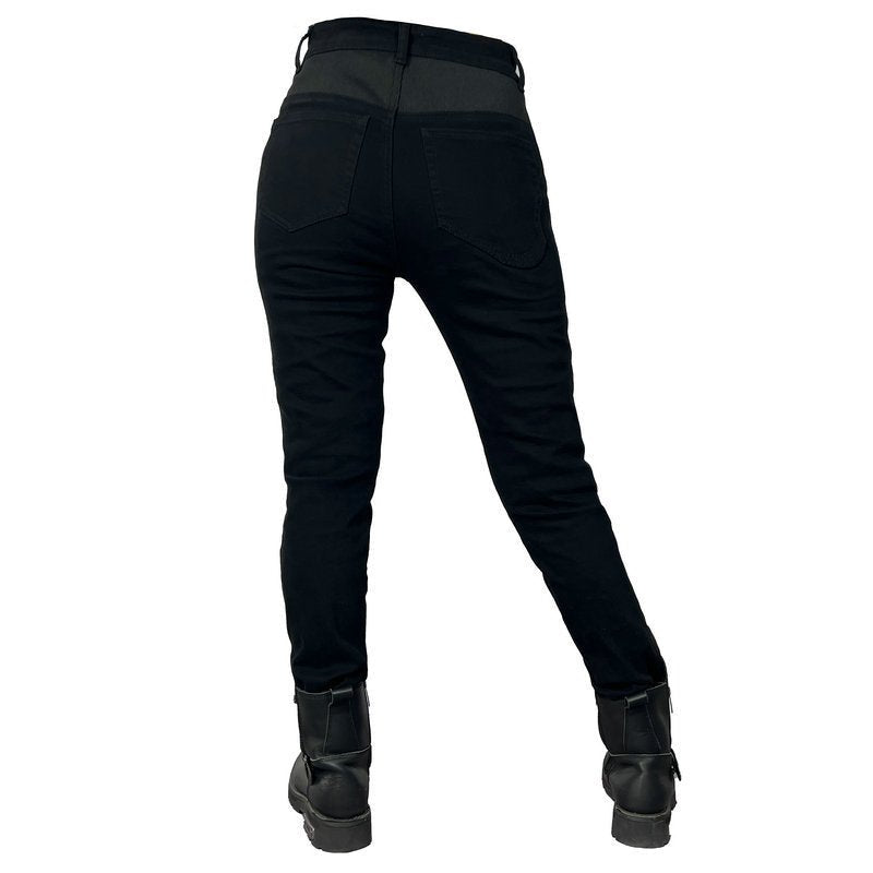 Pantalon moto femme été - VELOZA⹠Noir - LE PRATIQUE DU MOTARD