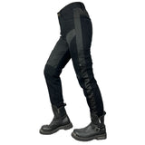 Pantalon moto femme été - VELOZA⹠Noir - LE PRATIQUE DU MOTARD