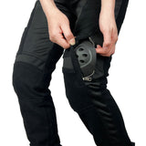 Pantalon moto femme été - VELOZA⹠Noir - LE PRATIQUE DU MOTARD