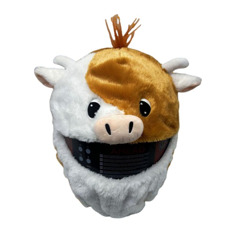 cow motorcycle helmet cover - This fun and unique accessory features a detailed design of a cow Equestrian Helmet Helmet Cover Pink