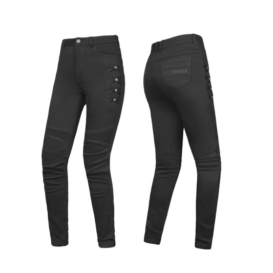 Pantalon Moto Femme Kevlar & Imperméable | RIDERIA™ - LE PRATIQUE DU MOTARD