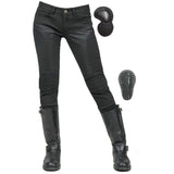 Pantalon moto femme été - VELOZA⹠Noir - LE PRATIQUE DU MOTARD