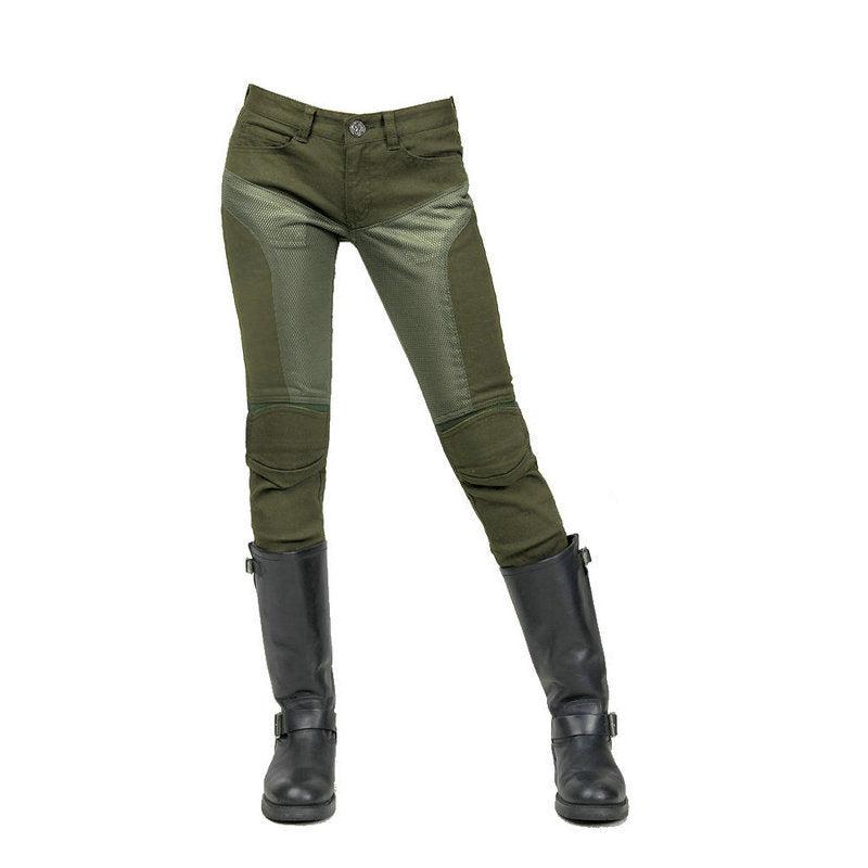 Pantalon moto femme été - VELOZA⹠Noir - LE PRATIQUE DU MOTARD