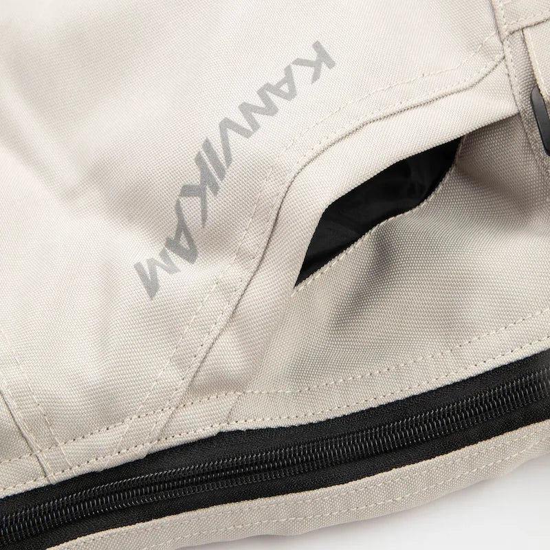 Surpantalon Moto Hiver coupe - vent et anti - pluie | All Road Pro™ - Noir /Beige - LE PRATIQUE DU MOTARD