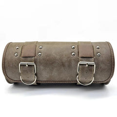 Sacoche moto vintage cuir marron - LE PRATIQUE DU MOTARD
