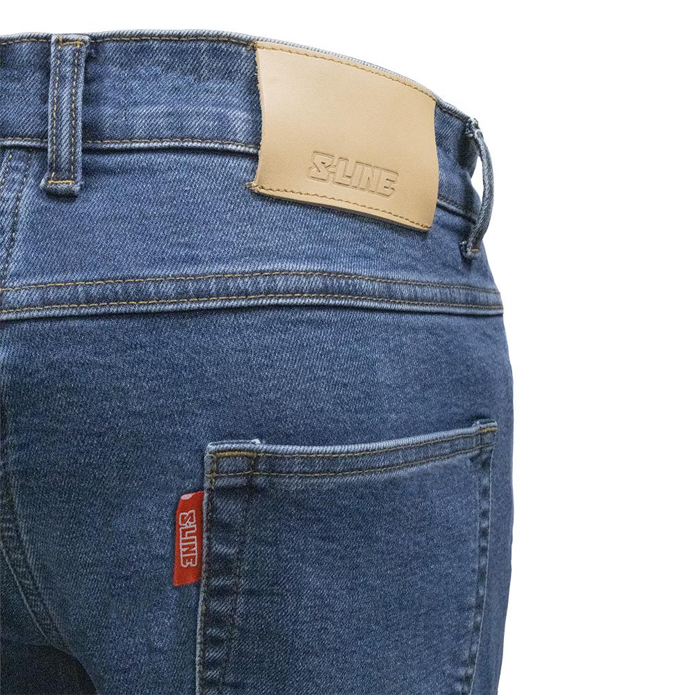 Jean Moto Homme Homologué AA — Coques Genoux et Hanches Incluses — poche arrière et patch cuir