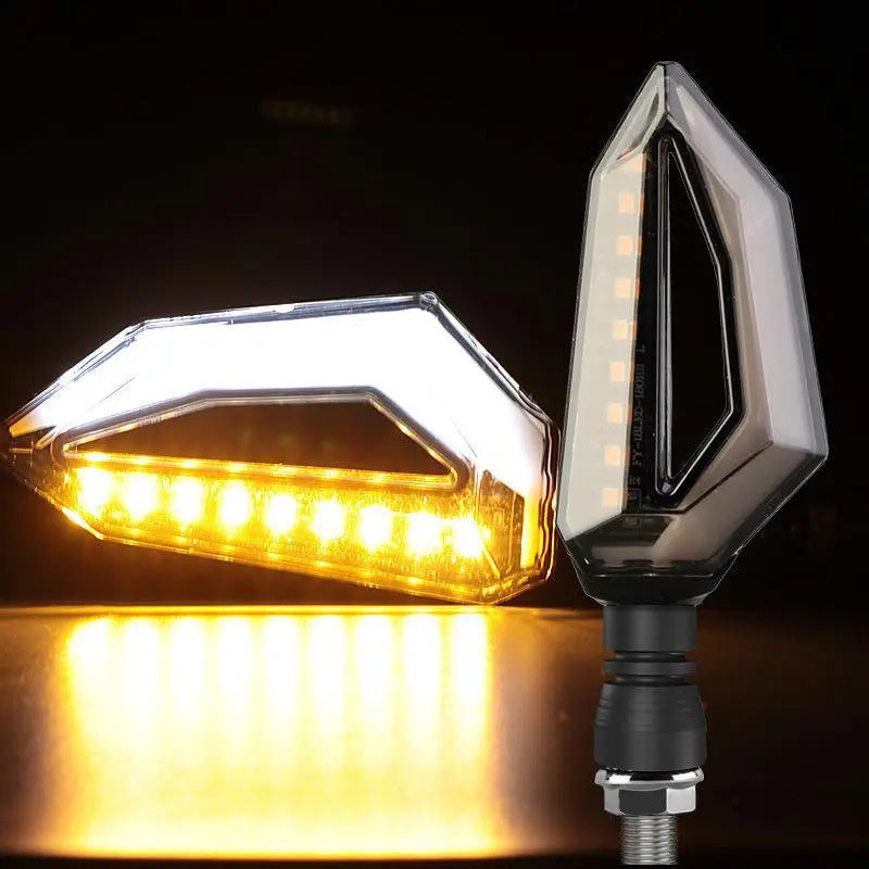 Paire de Clignotant LED Bi-colorie 12V Le Pratique du Motard