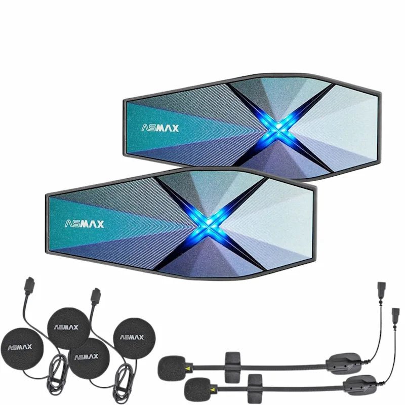 Intercom Moto ASMAX F1 Pro – 10 Pilotes, 15 km, Son HD - LE PRATIQUE DU MOTARD