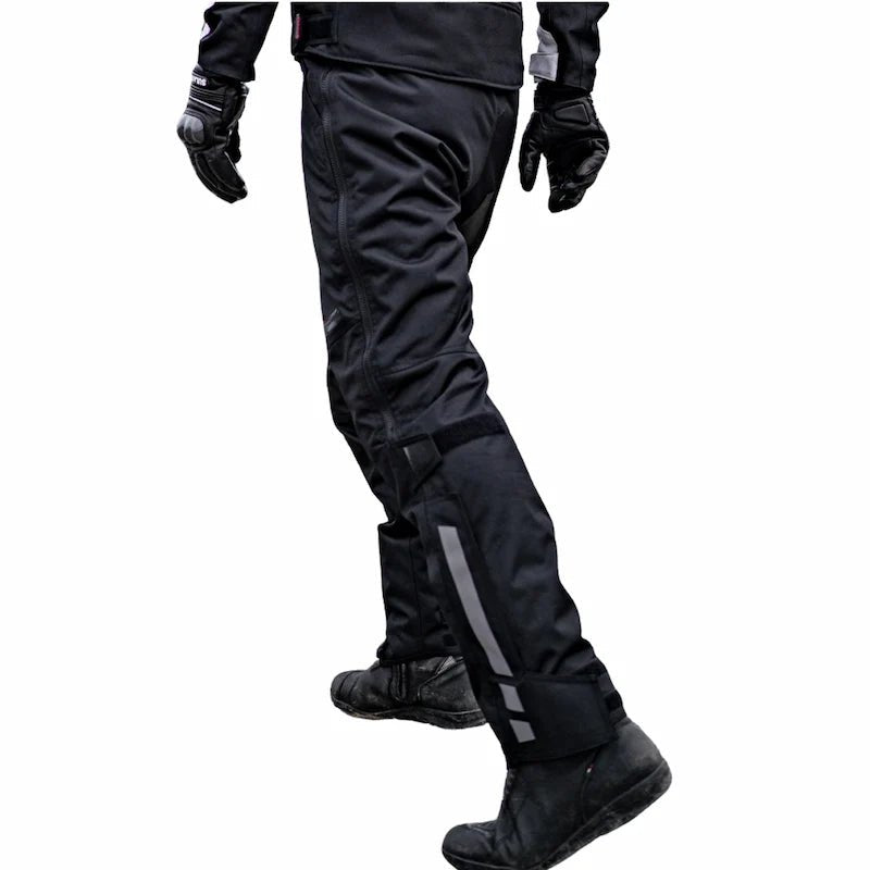 Surpantalon Moto Hiver | All Road Pro™ - Noir /Beige - LE PRATIQUE DU MOTARD