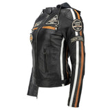 Blouson cuir moto rétro chic pour femme | LEGENDARY 58™ - LE PRATIQUE DU MOTARD