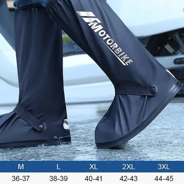 Sur chaussure pluie moto réfléchissante antidérapante - LE PRATIQUE DU MOTARD