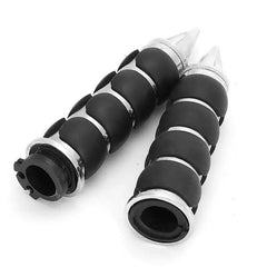 Poignées Moto avec repose main pour Custom Harley & Cruiser | 25mm Chrome - LE PRATIQUE DU MOTARD
