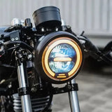 Phare rond moto LED universel 6.5 pouces, - LE PRATIQUE DU MOTARD