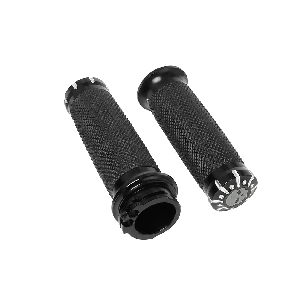 Poignées Harley Davidson universelle Tête de Mort | 22mm - LE PRATIQUE DU MOTARD