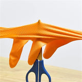 Gants Nitrile Orange Mécanicien 8 Mil – Texture Diamant, Jetables - LE PRATIQUE DU MOTARD