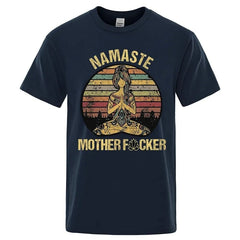 T-shirt motard -Namaste Mother Fucker - LE PRATIQUE DU MOTARD