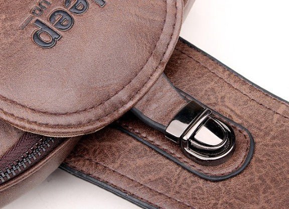 Sacoche en cuir bandouliere homme - JEEP - LE PRATIQUE DU MOTARD