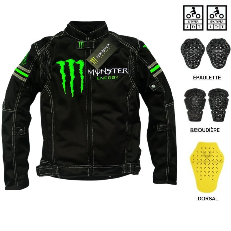 Blouson moto été | Monster - LE PRATIQUE DU MOTARD