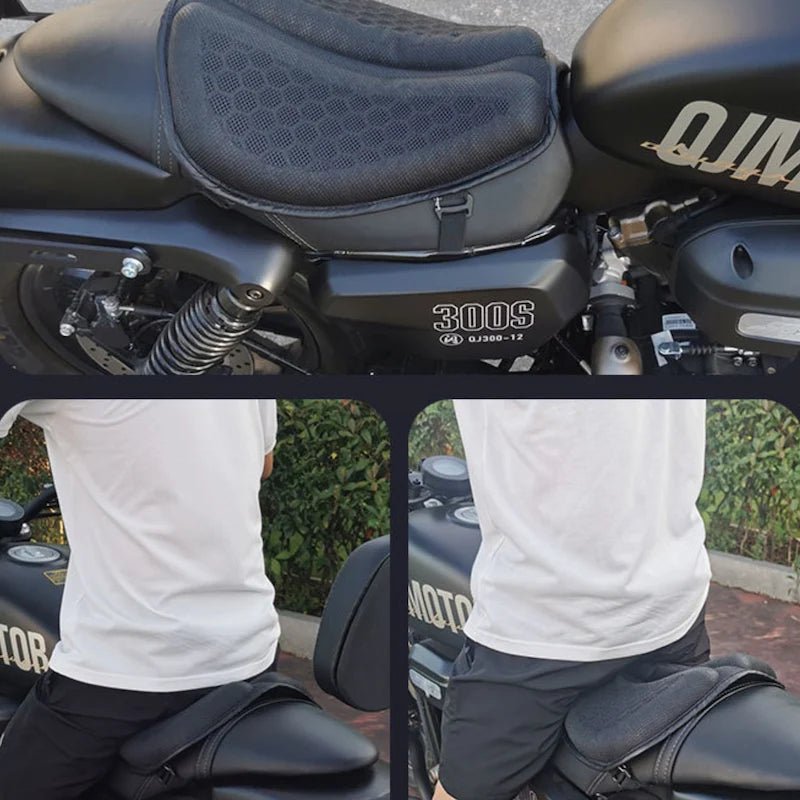 Coussin de selle confort gel moto - LE PRATIQUE DU MOTARD