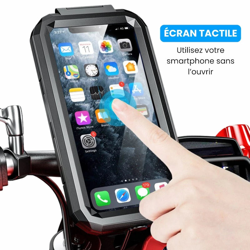 Support téléphone moto induction étanche - LE PRATIQUE DU MOTARD