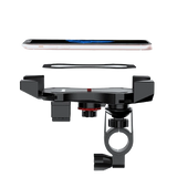Collier de guidon rotatif 360° du support téléphone moto Triumph Thunder en gros plan
