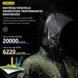 Ensemble veste et pantalon de pluie moto réfléchissants