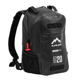 Carbon motorcycle backpack