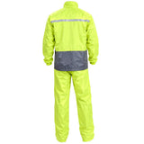Ensemble Pluie Moto Jaune Haute Visibilité 2 Pièces