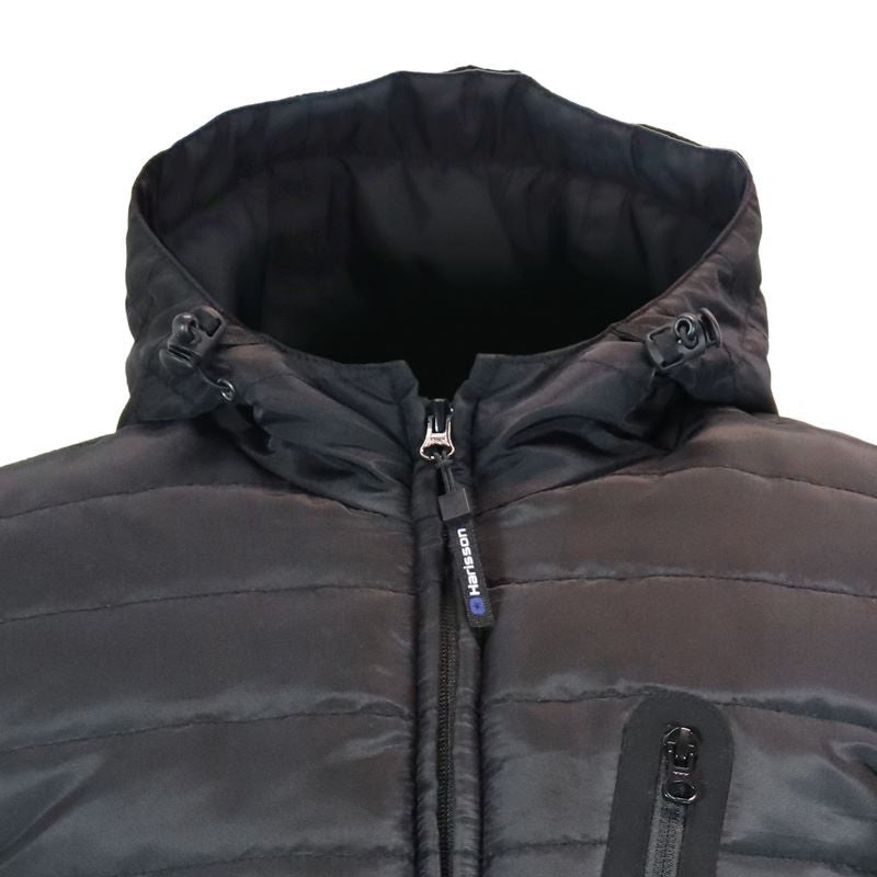 Veste Moto Softshell Homme Harisson Aspen Noir CE - LE PRATIQUE DU MOTARD