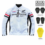 Blouson moto été | Honda Racing HRC (Blanche) - LE PRATIQUE DU MOTARD
