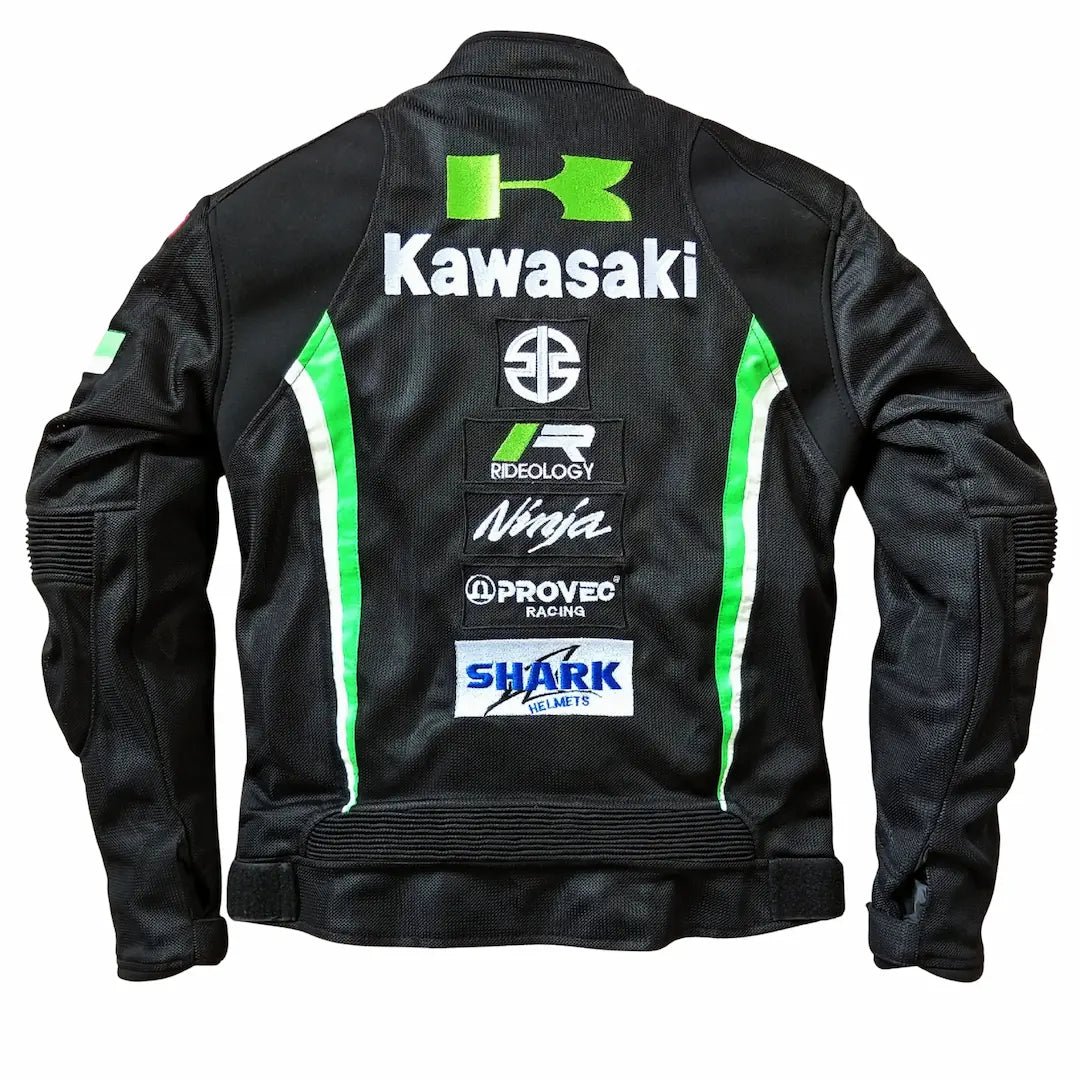 Blouson Moto Été Kawasaki Racing – Mesh Ventilé | 5 Protections CE Incluses - LE PRATIQUE DU MOTARD