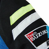 Blouson moto été | Suzuki Bleu et noir