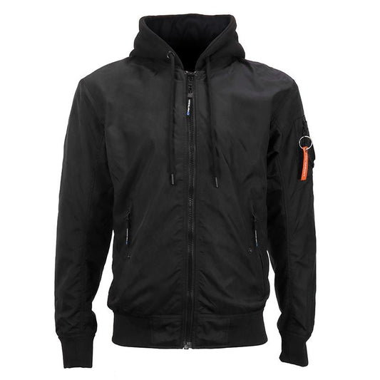 Bombers Moto Maxtex 300d Homme Harisson Maverick Noir CE - LE PRATIQUE DU MOTARD