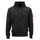Bombers Moto Maxtex 300d Homme Harisson Maverick Noir CE - LE PRATIQUE DU MOTARD