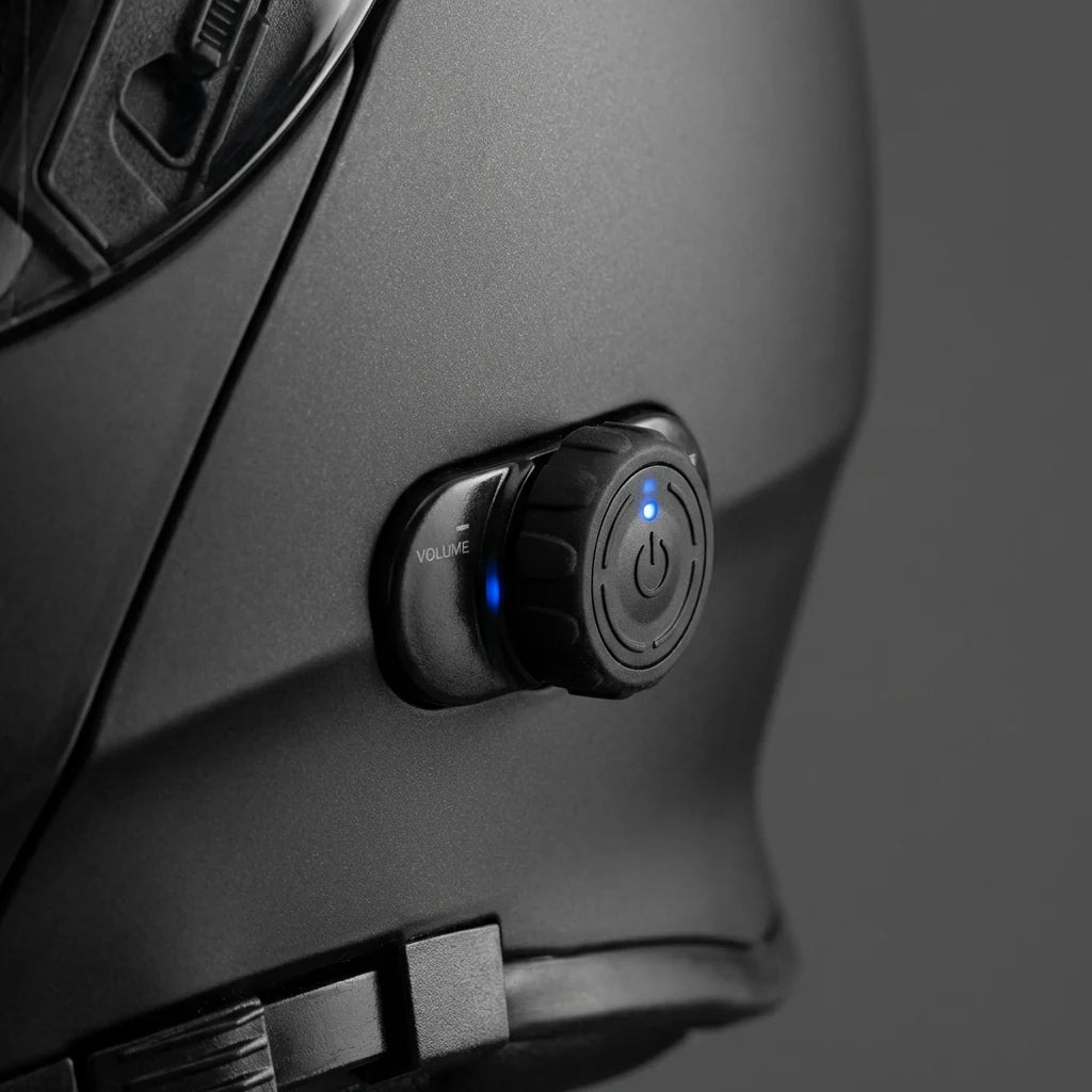 Casque Moto Bluetooth Intégré Modulable - Eight™ Noir (Norme ECE 22 - 06) - LE PRATIQUE DU MOTARD