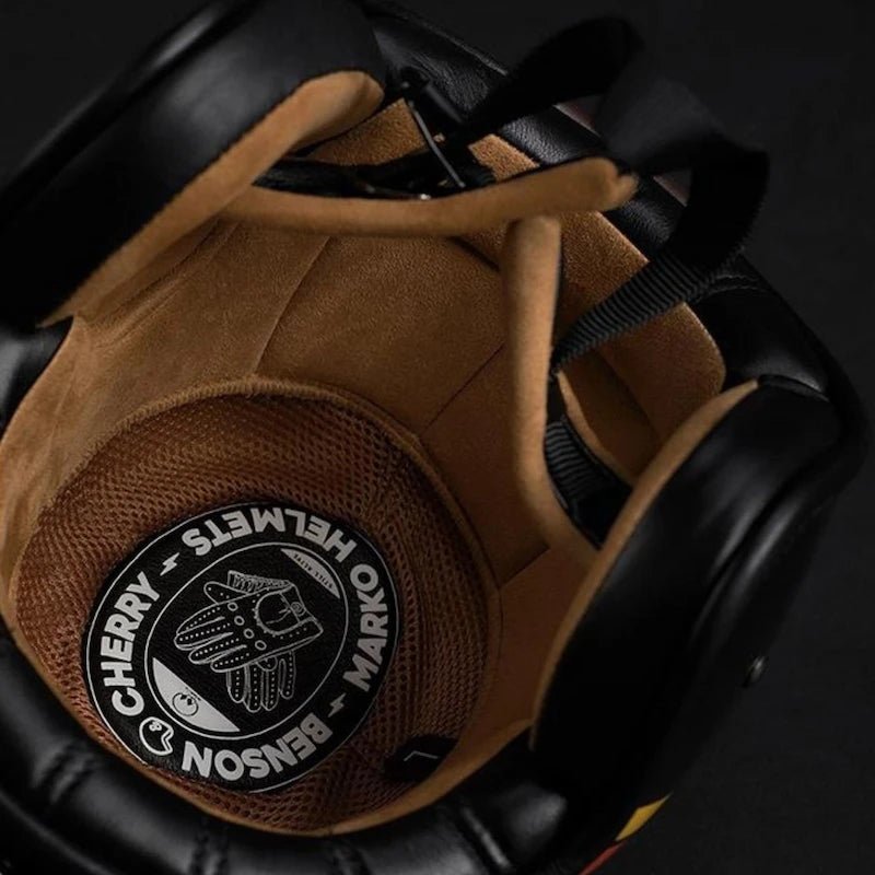 Casque Jet Vintage Benson & Cherry x Mârkö - LE PRATIQUE DU MOTARD